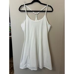 Outdoor Voices Exercise Dress White Sport Dress Built in Shorts Size XL